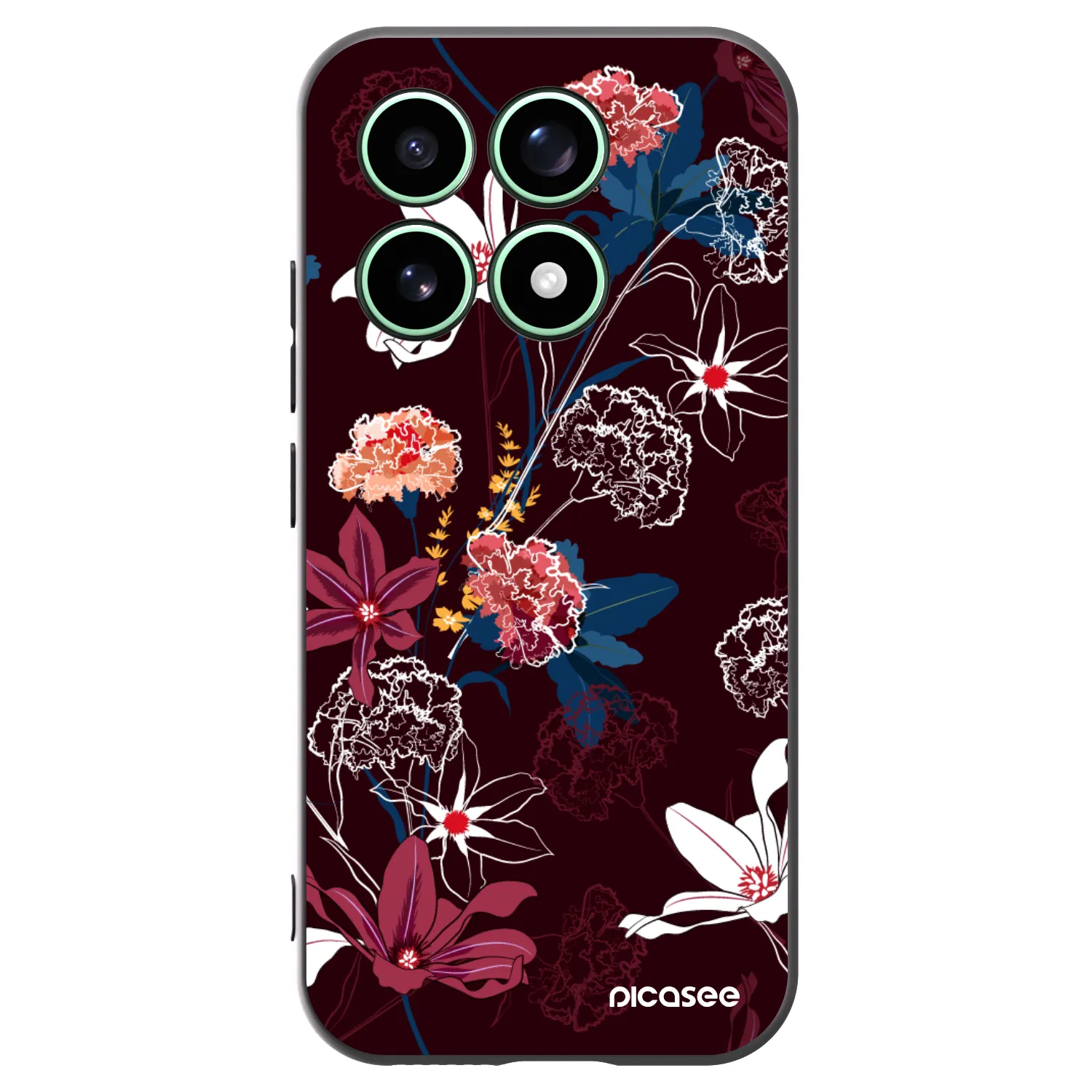 Picasee crna silikonska maskica za Xiaomi 17 - Dark Meadow