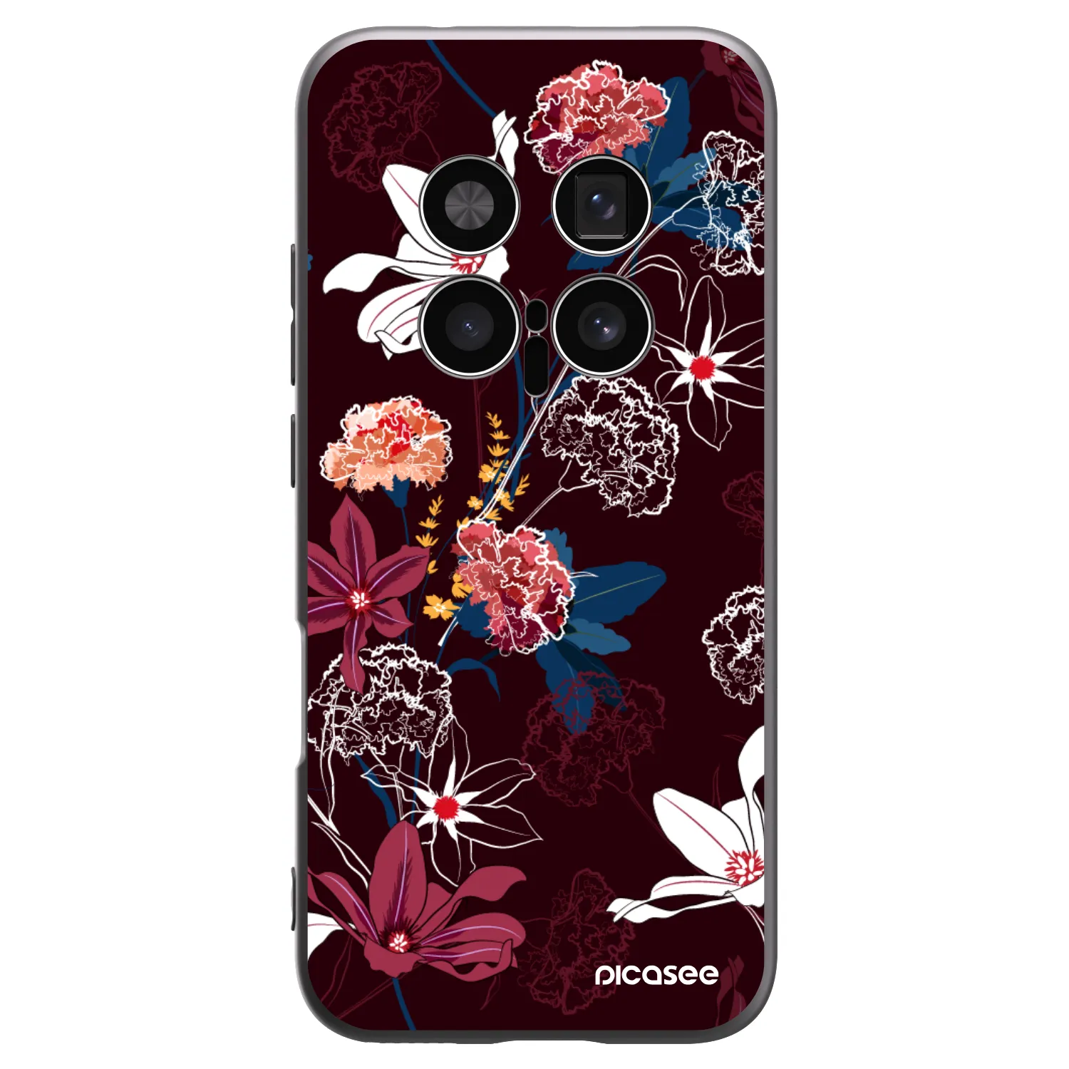 Picasee crna silikonska maskica za Honor Magic8 Pro 5G - Dark Meadow