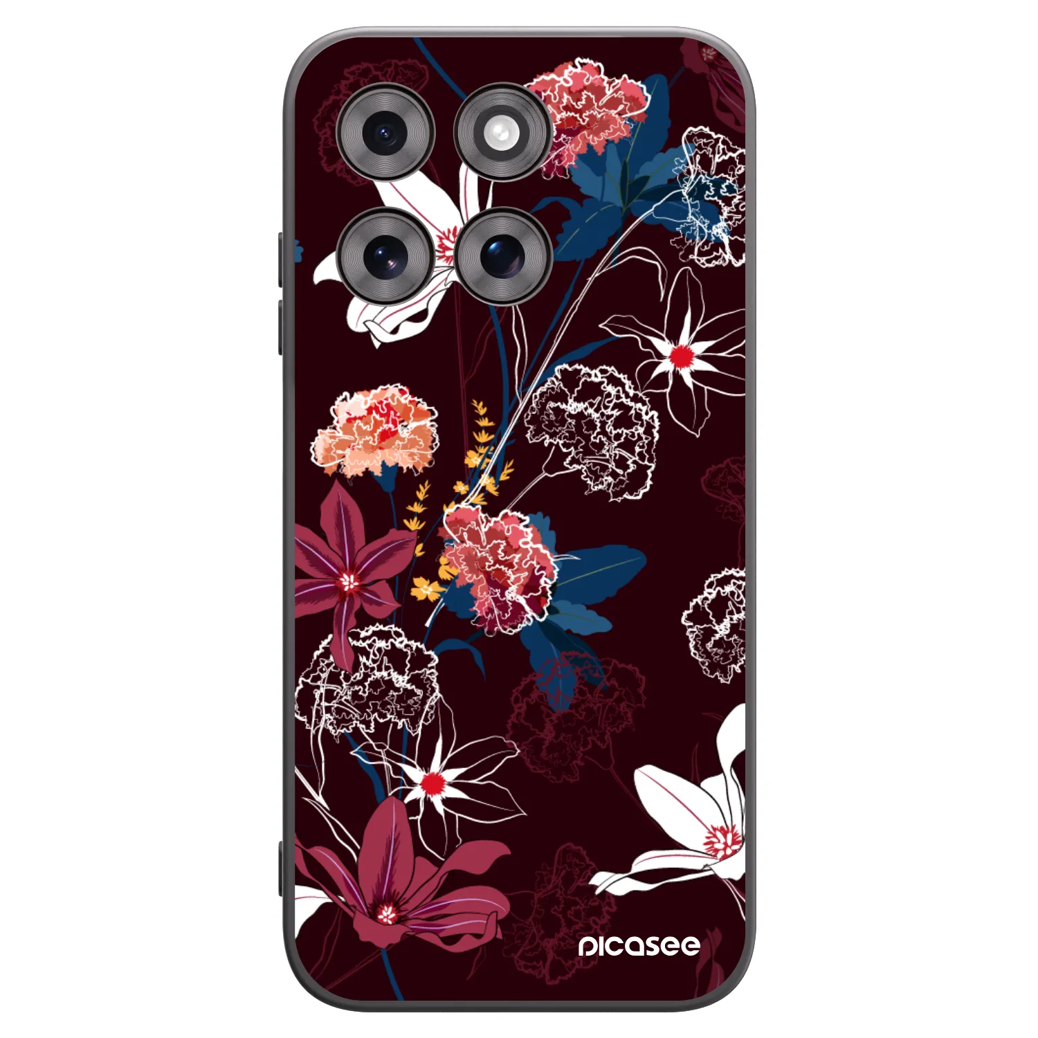 Picasee crna silikonska maskica za Motorola Moto G77 - Dark Meadow