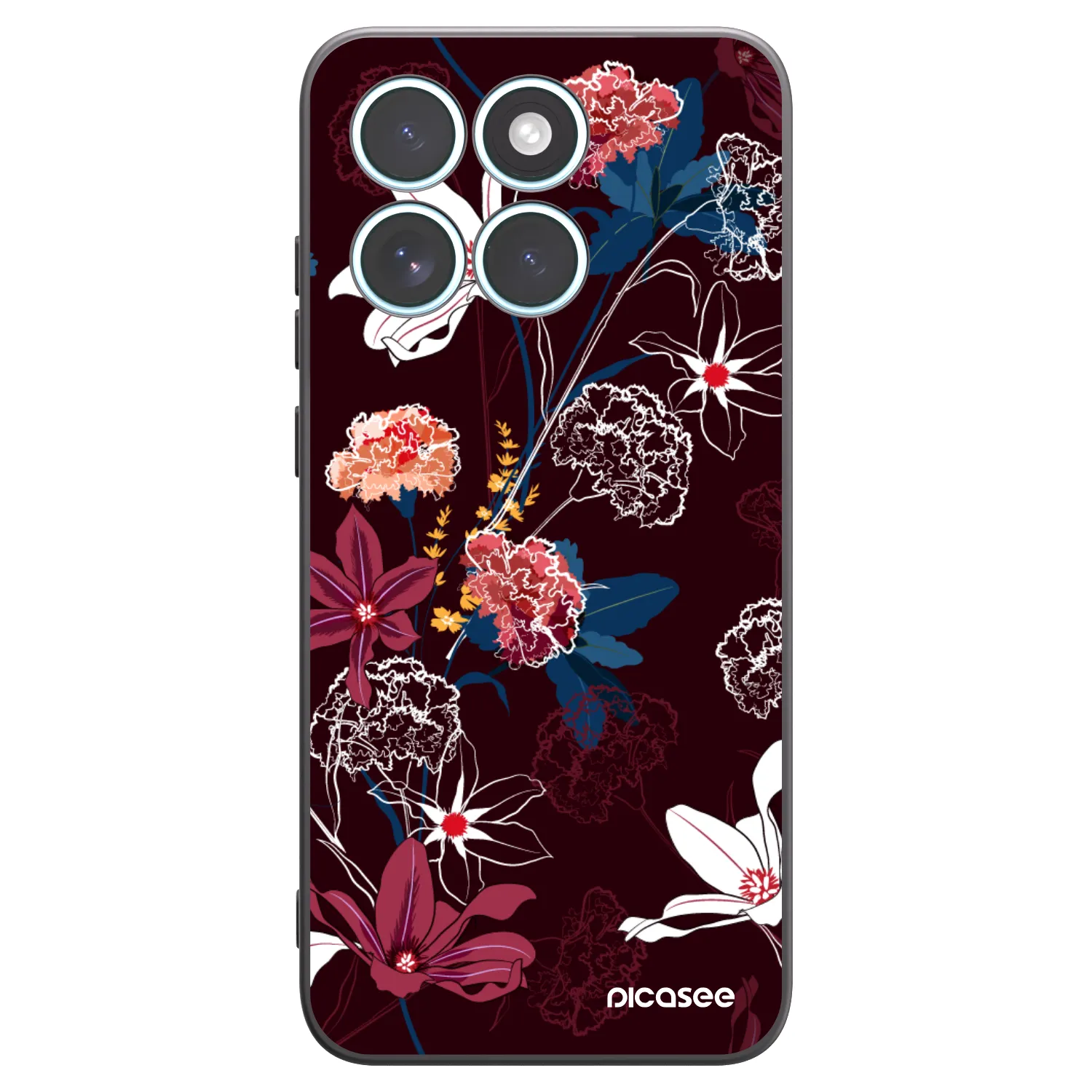 Picasee crna silikonska maskica za Motorola Edge 70 Fusion - Dark Meadow
