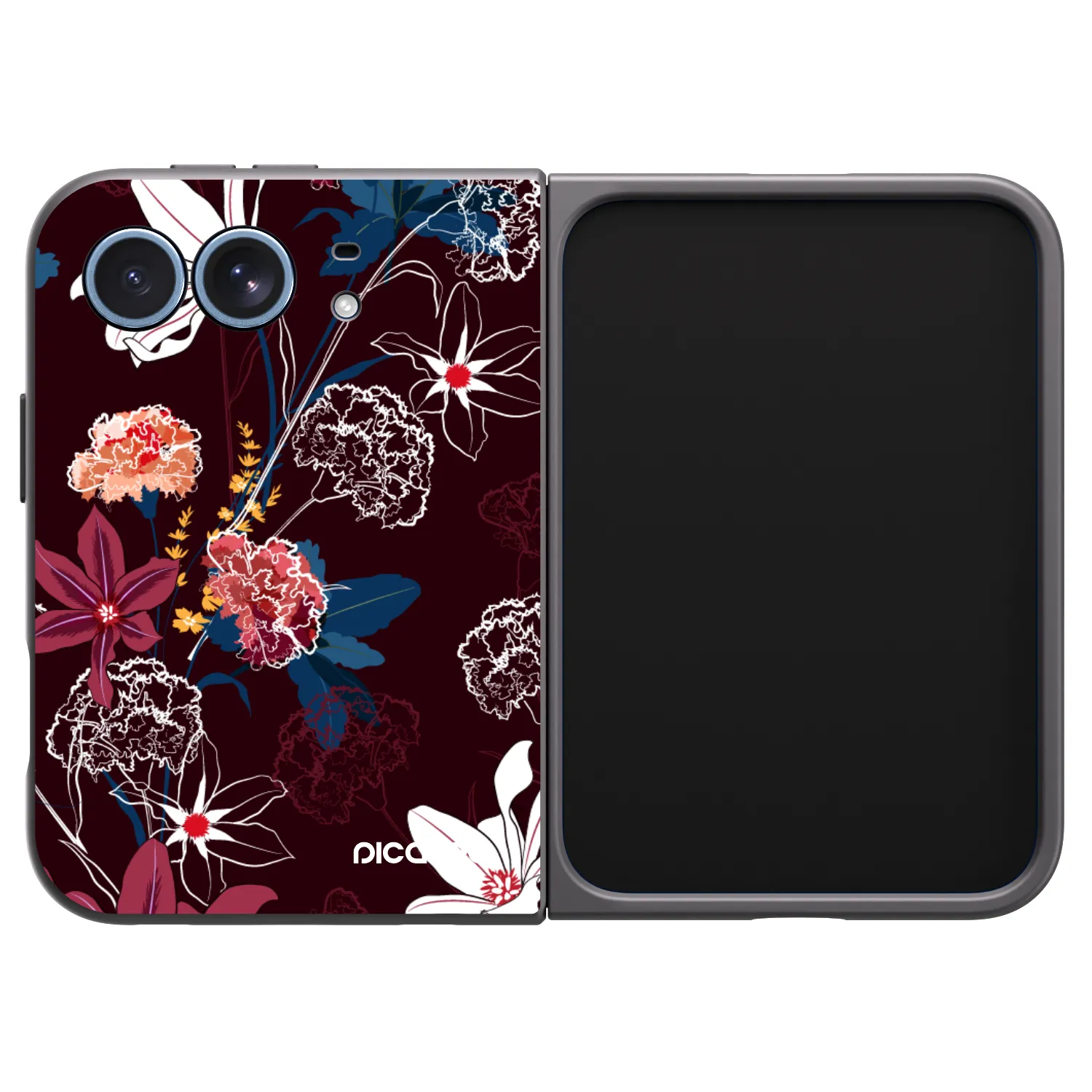 Picasee crna silikonska maskica za Apple iPhone Ultra - Dark Meadow