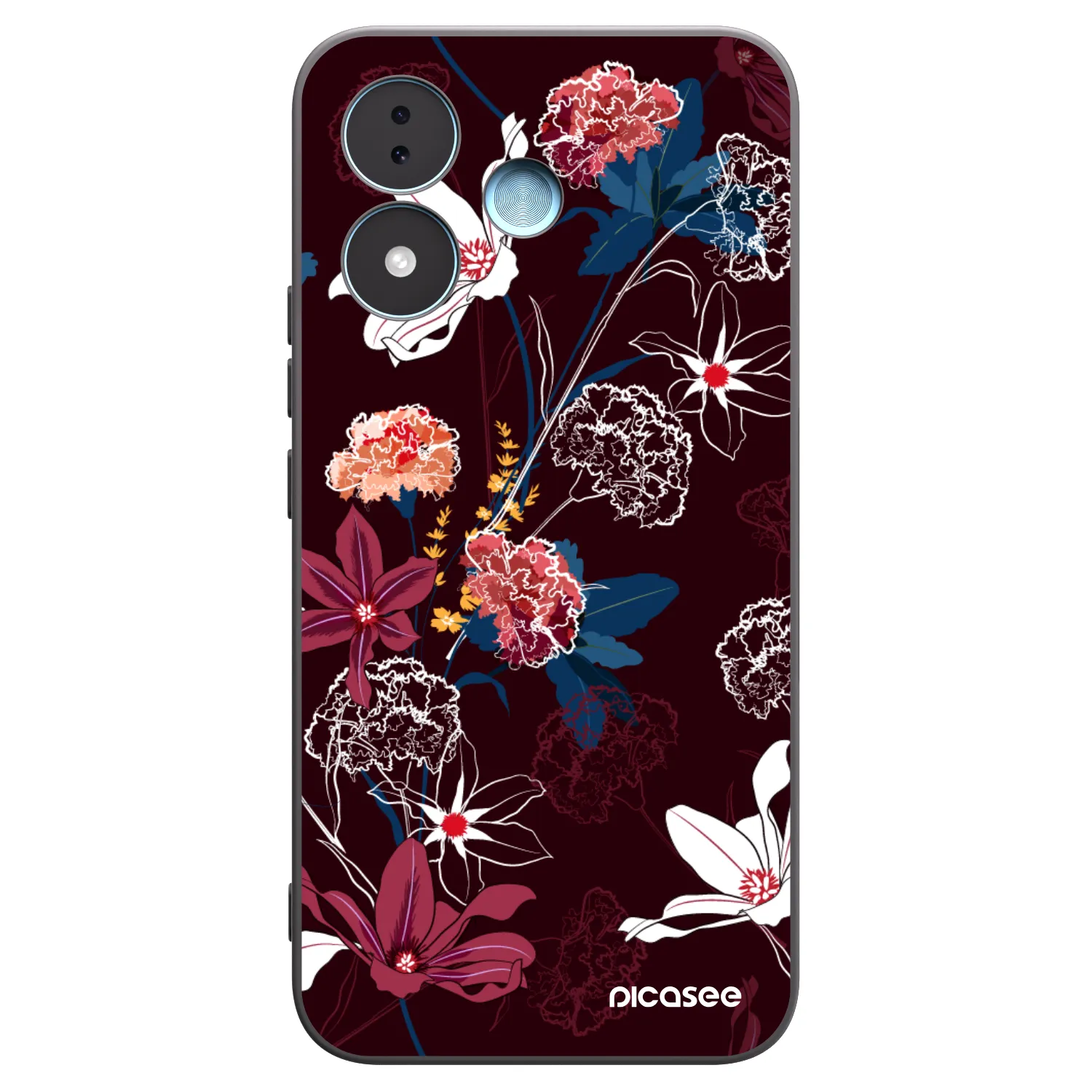Picasee crna silikonska maskica za Xiaomi Redmi Note 17 5G - Dark Meadow