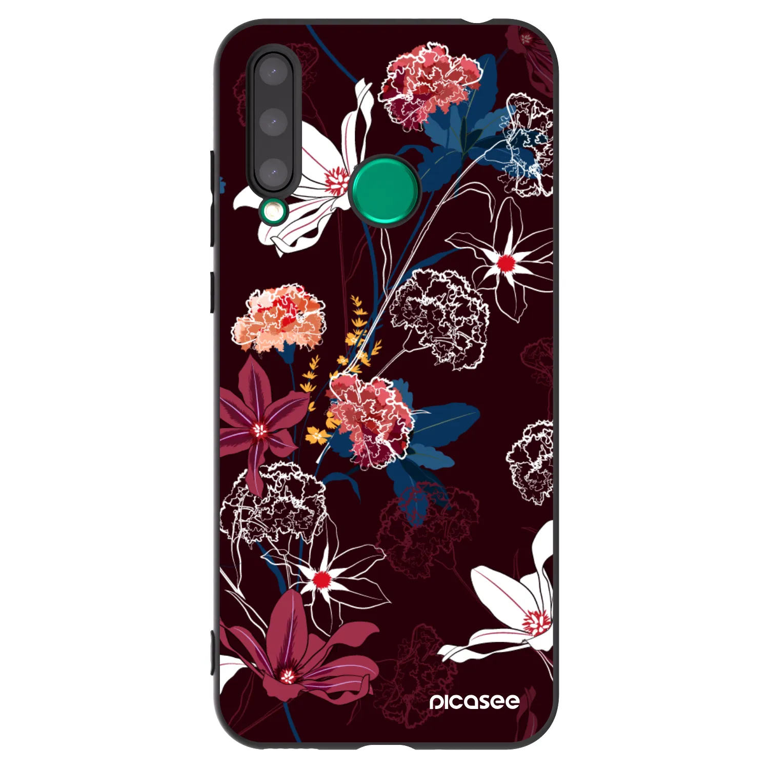 Picasee crna silikonska maskica za Honor 20 Lite - Dark Meadow