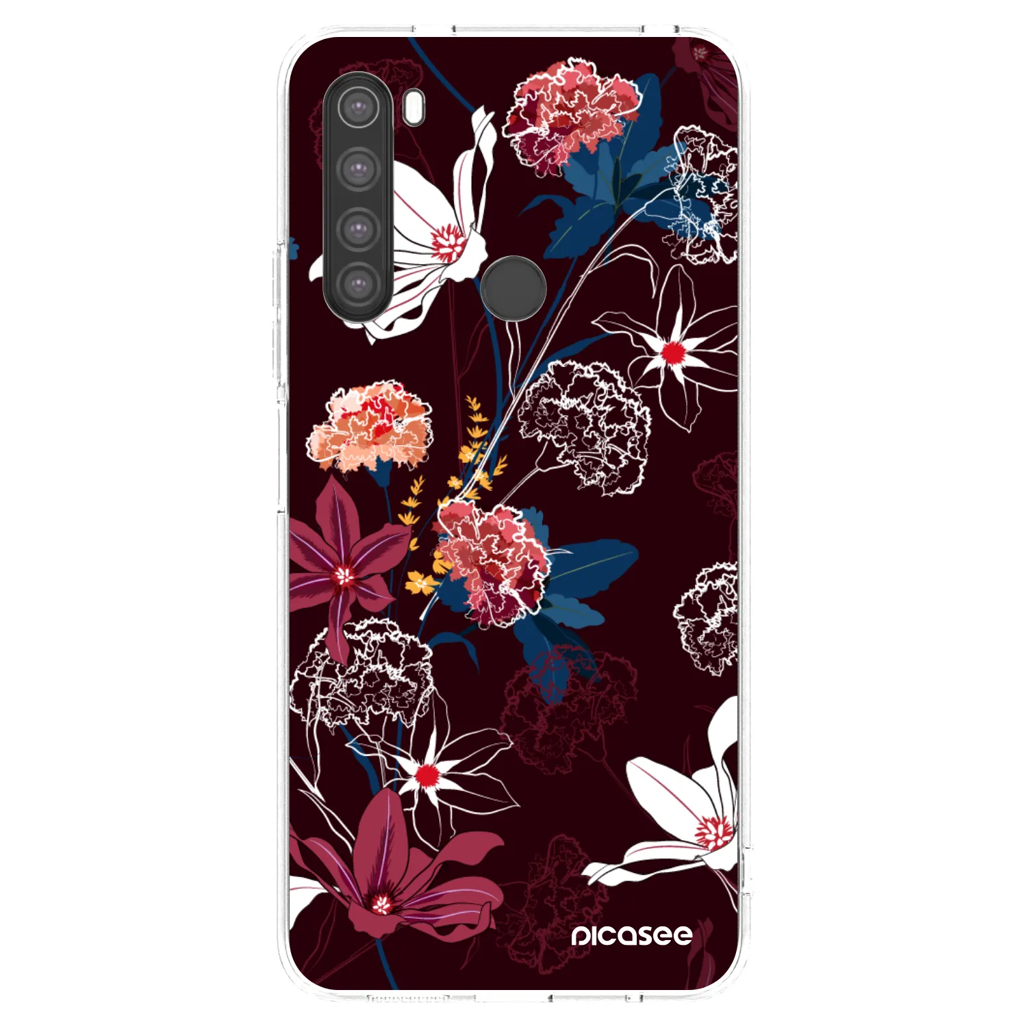 Picasee silikonska prozirna maskica za Xiaomi Redmi Note 8 - Dark Meadow