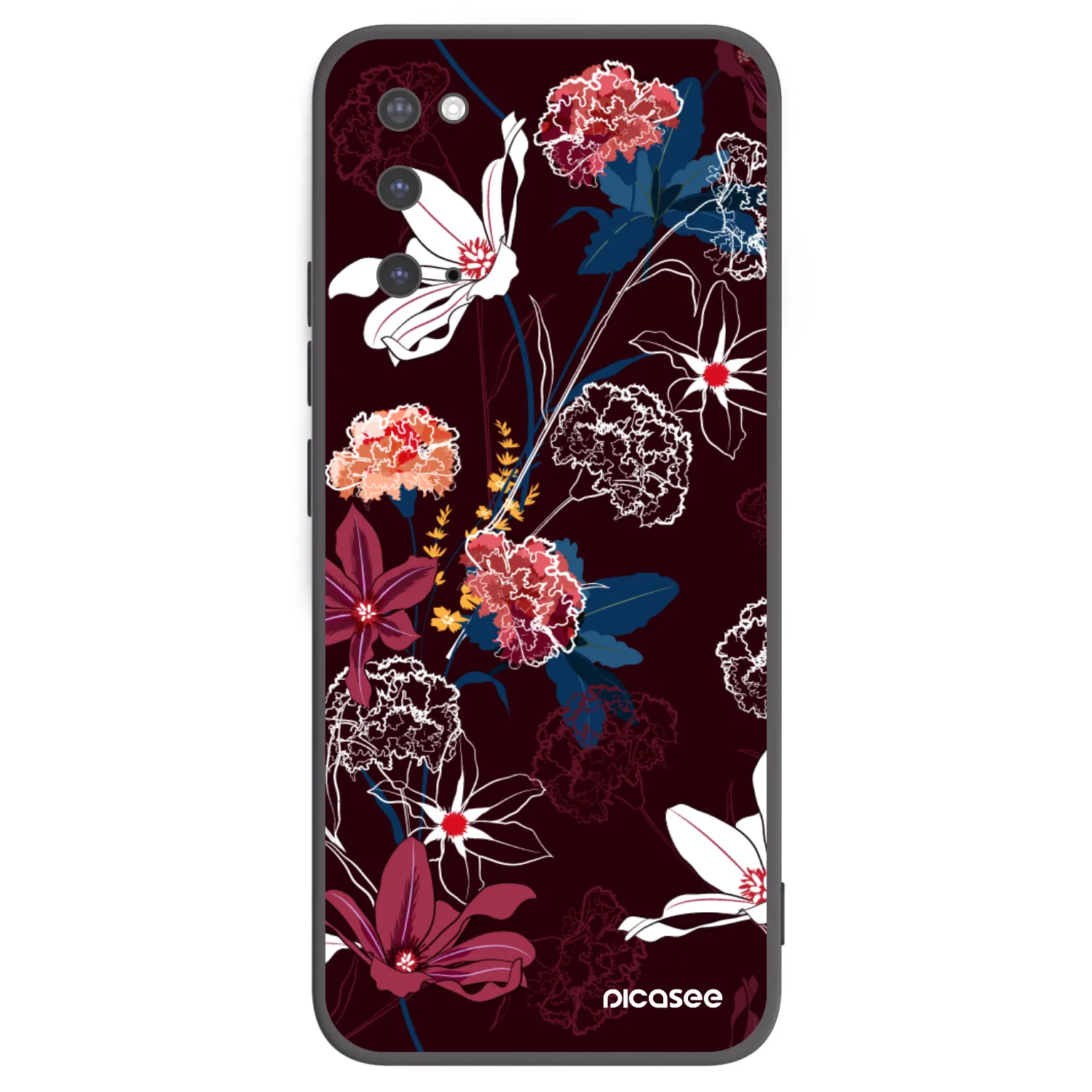 Picasee crna silikonska maskica za Samsung Galaxy S20 G980F - Dark Meadow