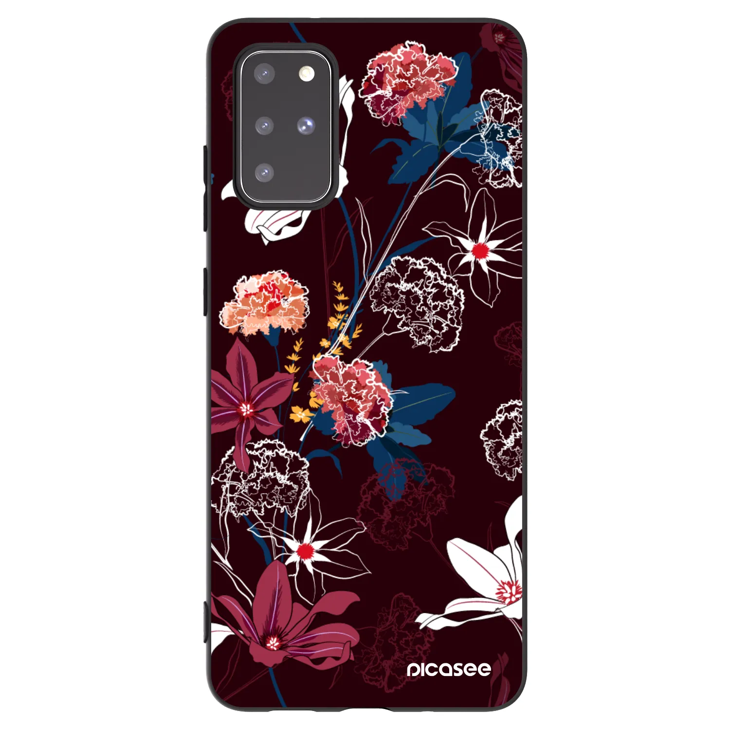 Picasee crna silikonska maskica za Samsung Galaxy S20+ G985F - Dark Meadow