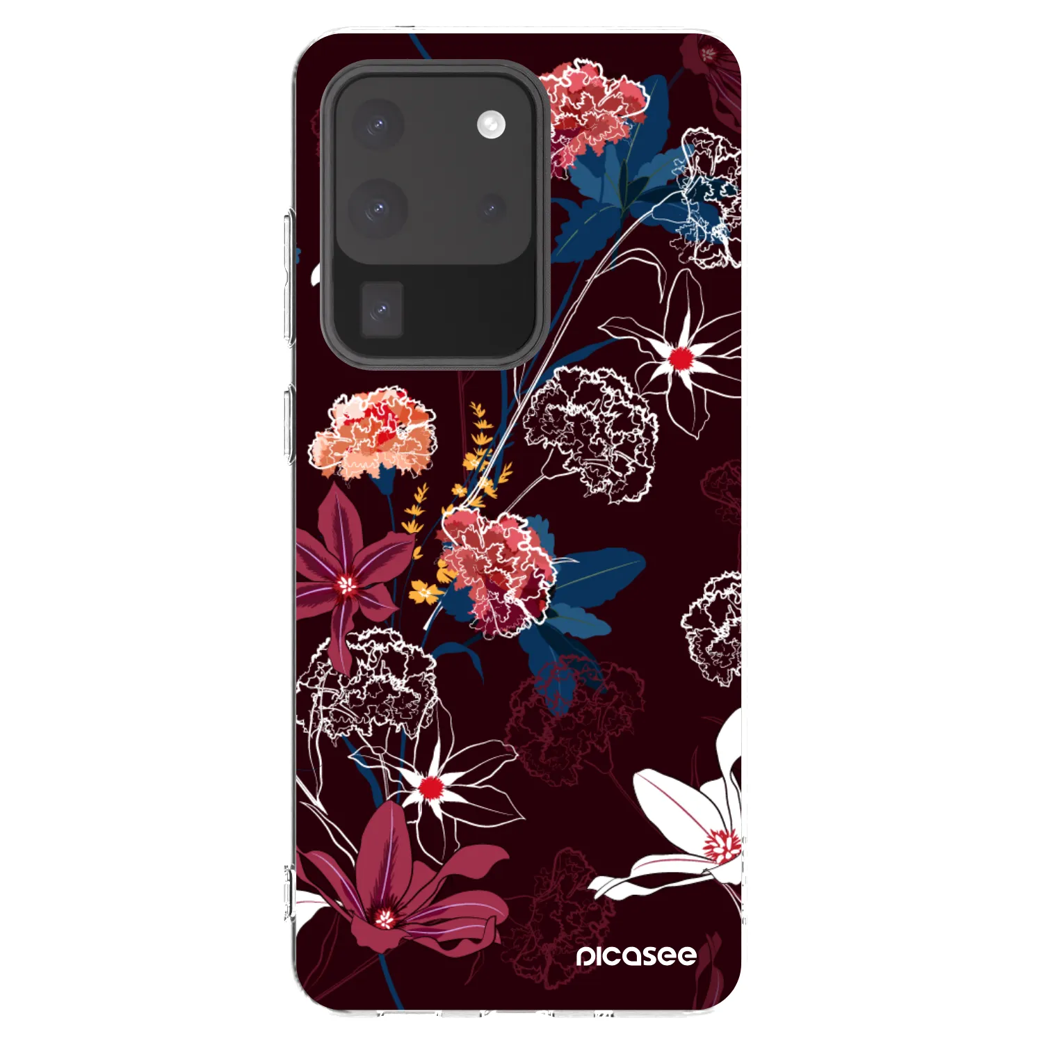 Picasee silikonska prozirna maskica za Samsung Galaxy S20 Ultra 5G G988F - Dark Meadow