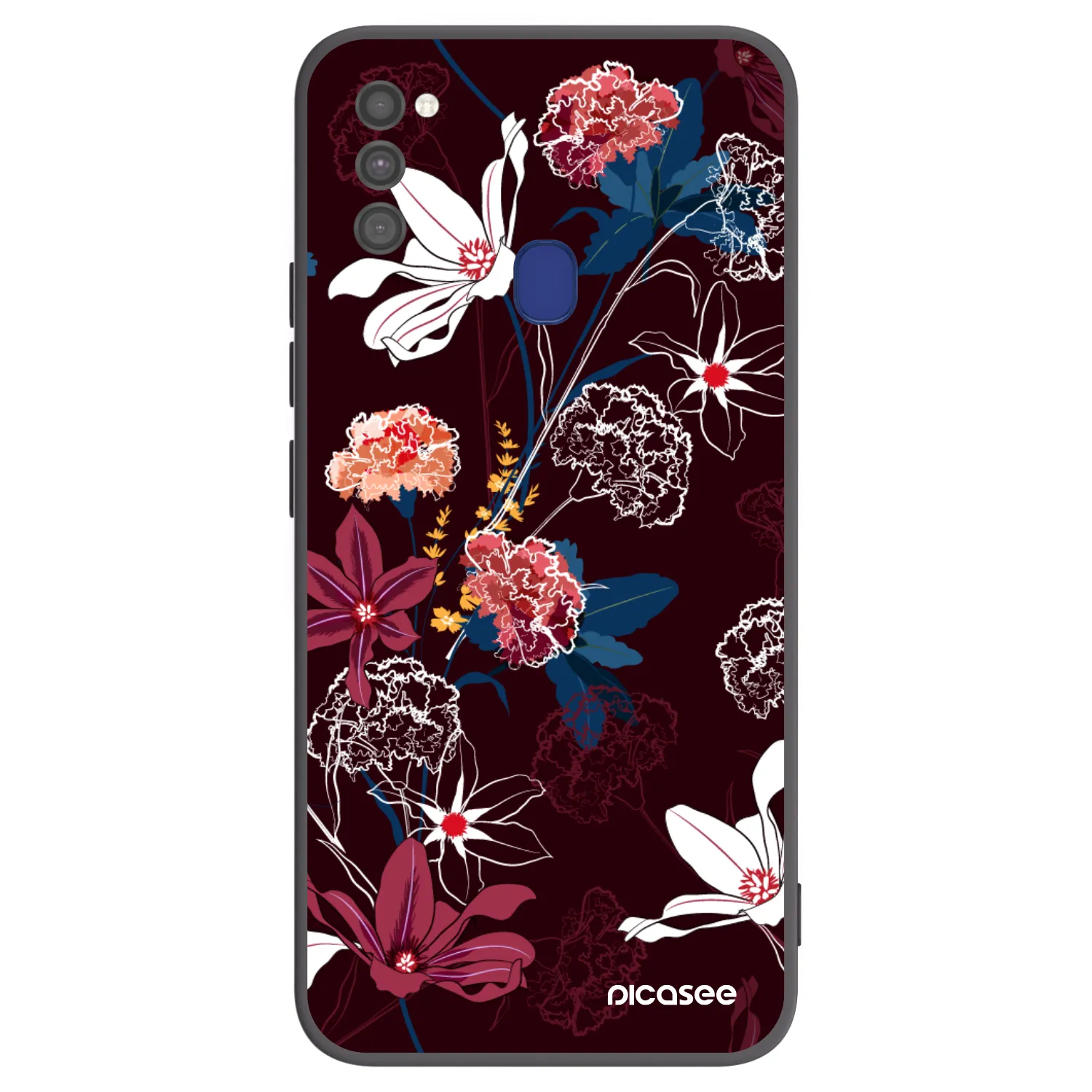 Picasee crna silikonska maskica za Samsung Galaxy M21 M215F - Dark Meadow