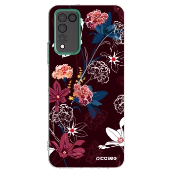 Picasee silikonska prozirna maskica za Honor 10X Lite - Dark Meadow