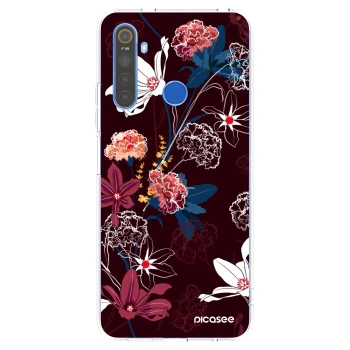 Picasee silikonska prozirna maskica za Realme 5 - Dark Meadow