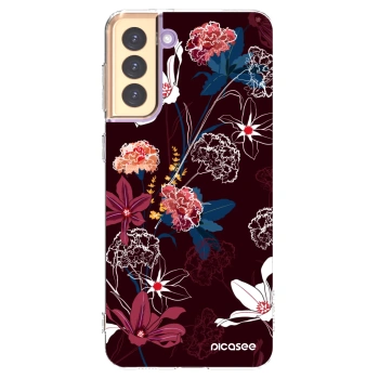 Picasee silikonska prozirna maskica za Samsung Galaxy S21+ 5G G996F - Dark Meadow