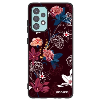 Picasee crna silikonska maskica za Samsung Galaxy A72 A725F - Dark Meadow