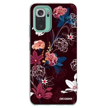 Picasee silikonska prozirna maskica za Xiaomi Redmi Note 10 Pro - Dark Meadow