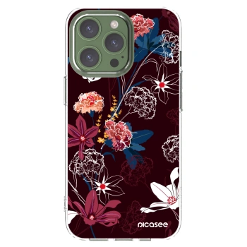 Picasee silikonska prozirna maskica za Apple iPhone 13 Pro - Dark Meadow