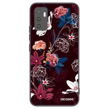 Picasee crna silikonska maskica za Xiaomi Redmi Note 10 5G - Dark Meadow