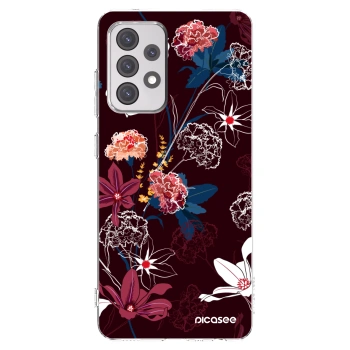 Picasee silikonska prozirna maskica za Samsung Galaxy A52s 5G A528B - Dark Meadow