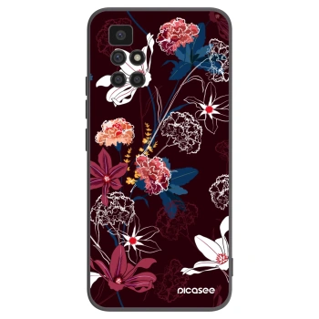 Picasee crna silikonska maskica za Xiaomi Redmi 10 - Dark Meadow