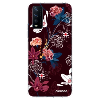 Picasee silikonska prozirna maskica za Vivo Y11s - Dark Meadow