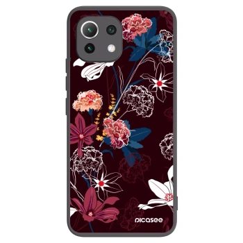 Picasee crna silikonska maskica za Xiaomi 11 Lite 5G NE - Dark Meadow