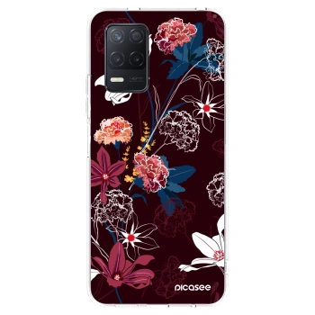 Picasee silikonska prozirna maskica za Realme 8 5G - Dark Meadow