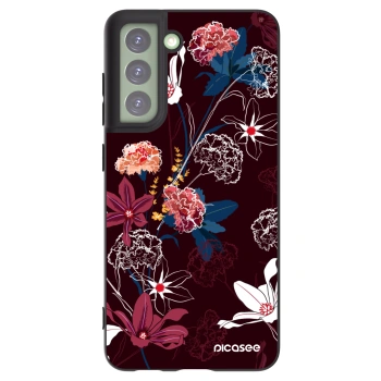 Picasee crna silikonska maskica za Samsung Galaxy S21 FE 5G - Dark Meadow