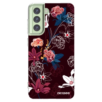 Picasee silikonska prozirna maskica za Samsung Galaxy S21 FE 5G - Dark Meadow