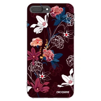 Picasee silikonska prozirna maskica za Apple iPhone 7 Plus - Dark Meadow