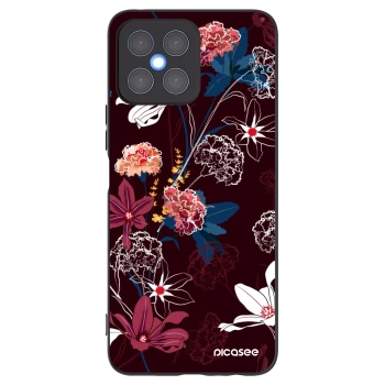 Picasee crna silikonska maskica za Honor X8 4G - Dark Meadow