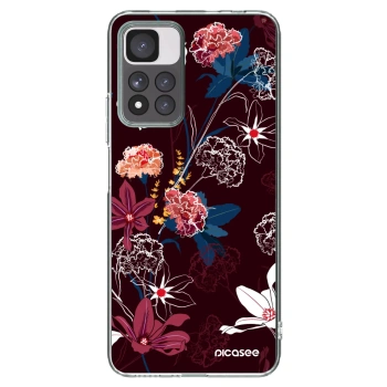 Picasee silikonska prozirna maskica za Xiaomi Redmi Note 11 Pro+ 5G - Dark Meadow