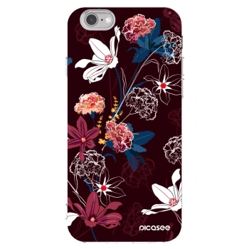 Picasee silikonska prozirna maskica za Apple iPhone 6/6S - Dark Meadow