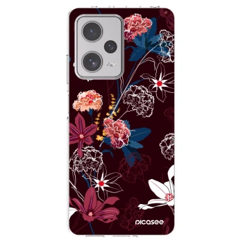 Picasee silikonska prozirna maskica za Xiaomi Redmi Note 12 Pro+ 5G - Dark Meadow