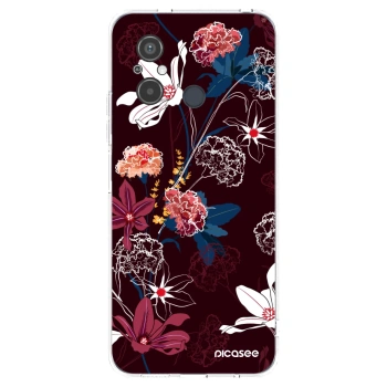 Picasee silikonska prozirna maskica za Xiaomi Redmi 12C - Dark Meadow