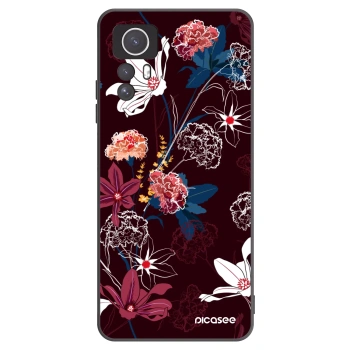 Picasee crna silikonska maskica za Xiaomi Redmi Note 12S - Dark Meadow