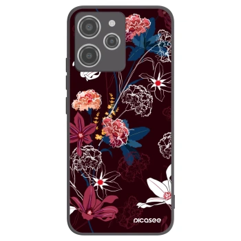 Picasee crna silikonska maskica za Xiaomi Redmi 12 4G - Dark Meadow