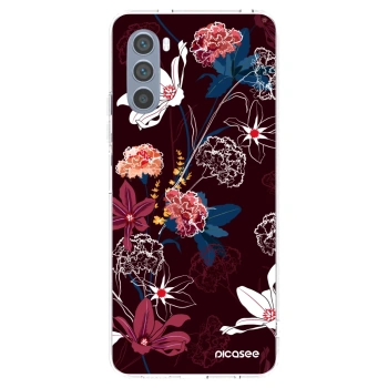 Picasee silikonska prozirna maskica za Motorola Moto G62 - Dark Meadow