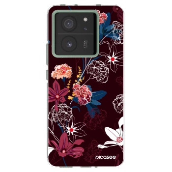 Picasee silikonska prozirna maskica za Xiaomi 13T Pro - Dark Meadow