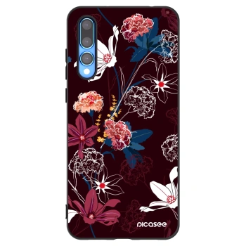 Picasee crna silikonska maskica za Huawei P20 Pro - Dark Meadow