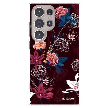 Picasee silikonska prozirna maskica za Samsung Galaxy S24 Ultra S928B 5G - Dark Meadow