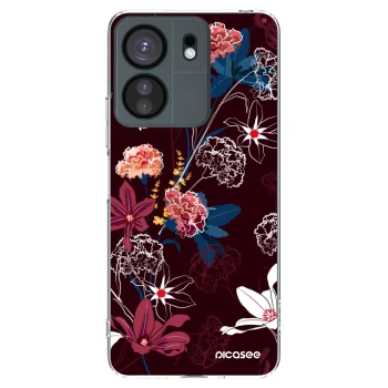 Picasee silikonska prozirna maskica za Xiaomi Redmi 13C 4G - Dark Meadow