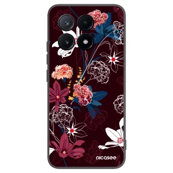 Picasee crna silikonska maskica za Xiaomi Poco X6 Pro - Dark Meadow