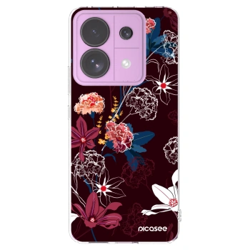Picasee silikonska prozirna maskica za Xiaomi Redmi Note 13 Pro 5G - Dark Meadow