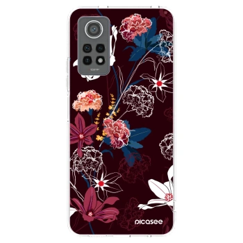 Picasee silikonska prozirna maskica za Xiaomi Redmi Note 12 Pro 4G - Dark Meadow