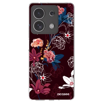 Picasee silikonska prozirna maskica za Xiaomi Redmi Note 13 4G - Dark Meadow