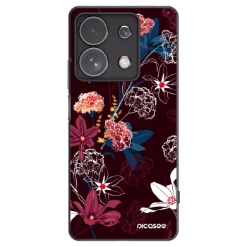 Picasee crna silikonska maskica za Xiaomi Redmi Note 13 Pro 4G - Dark Meadow