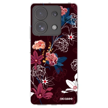 Picasee silikonska prozirna maskica za Xiaomi Redmi Note 13 Pro 4G - Dark Meadow