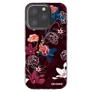 Picasee silikonska prozirna maskica za Apple iPhone 16 Pro - Dark Meadow