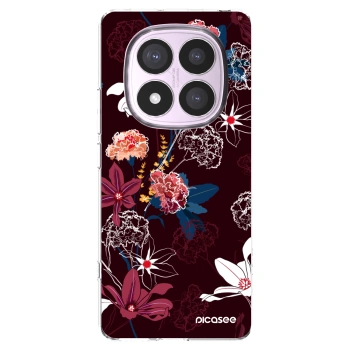 Picasee silikonska prozirna maskica za Xiaomi Redmi Note 14 Pro 5G - Dark Meadow