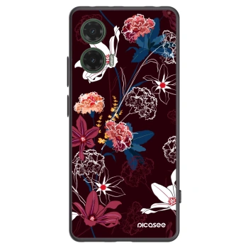 Picasee crna silikonska maskica za Motorola Moto G35 5G - Dark Meadow