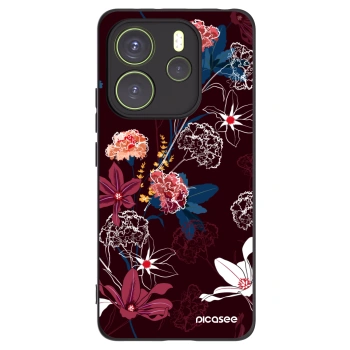 Picasee crna silikonska maskica za Xiaomi Redmi Note 14 4G - Dark Meadow