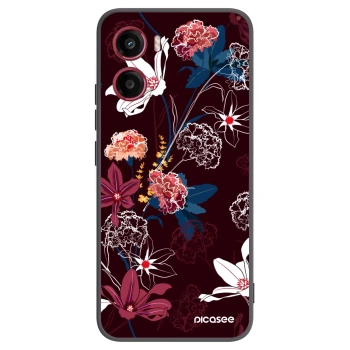 Picasee crna silikonska maskica za Motorola Moto G05 - Dark Meadow